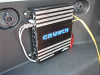 Установка Усилитель мощности Crunch P500.2 в Toyota FJ Cruiser